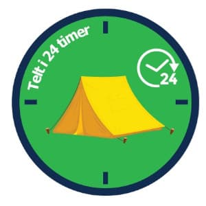 24 timer i telt spejdermærke