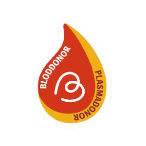 Blod og plasma donormærke spejdermærke