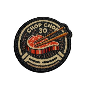 Chop chop 30 spejdermærke