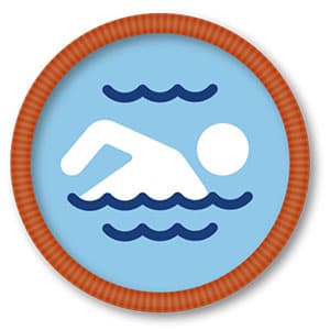 Svømmer spejdermærke