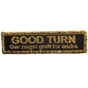 Good turn guld spejdermærke